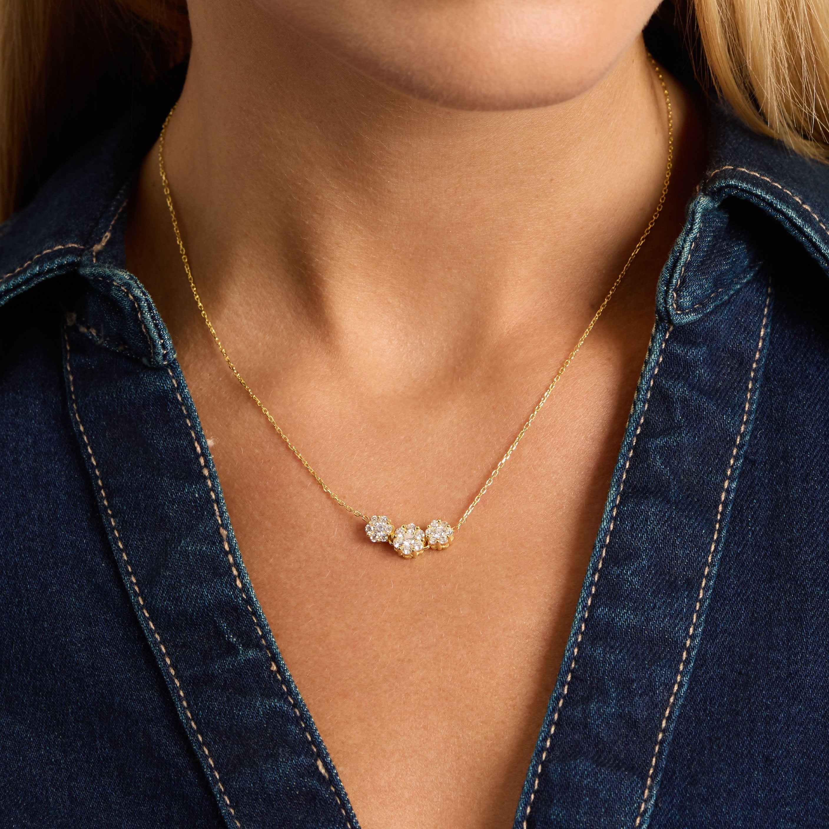 Desert Bloom Trio Necklace