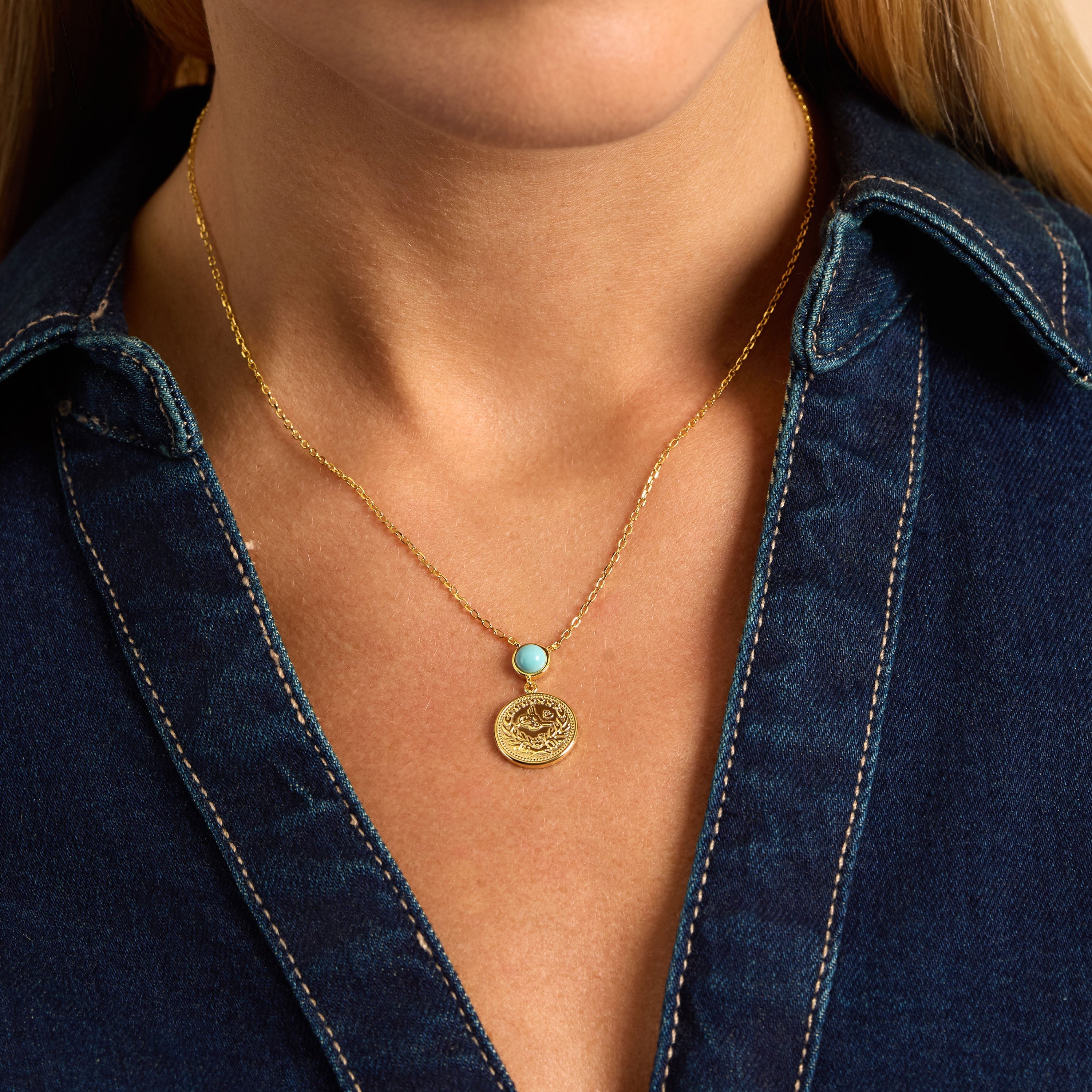 Coastal Coin Drop Necklace