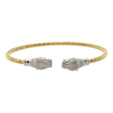 Two Tone Jaguar Head Cuff