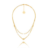 Nelia Pearl Link Necklace
