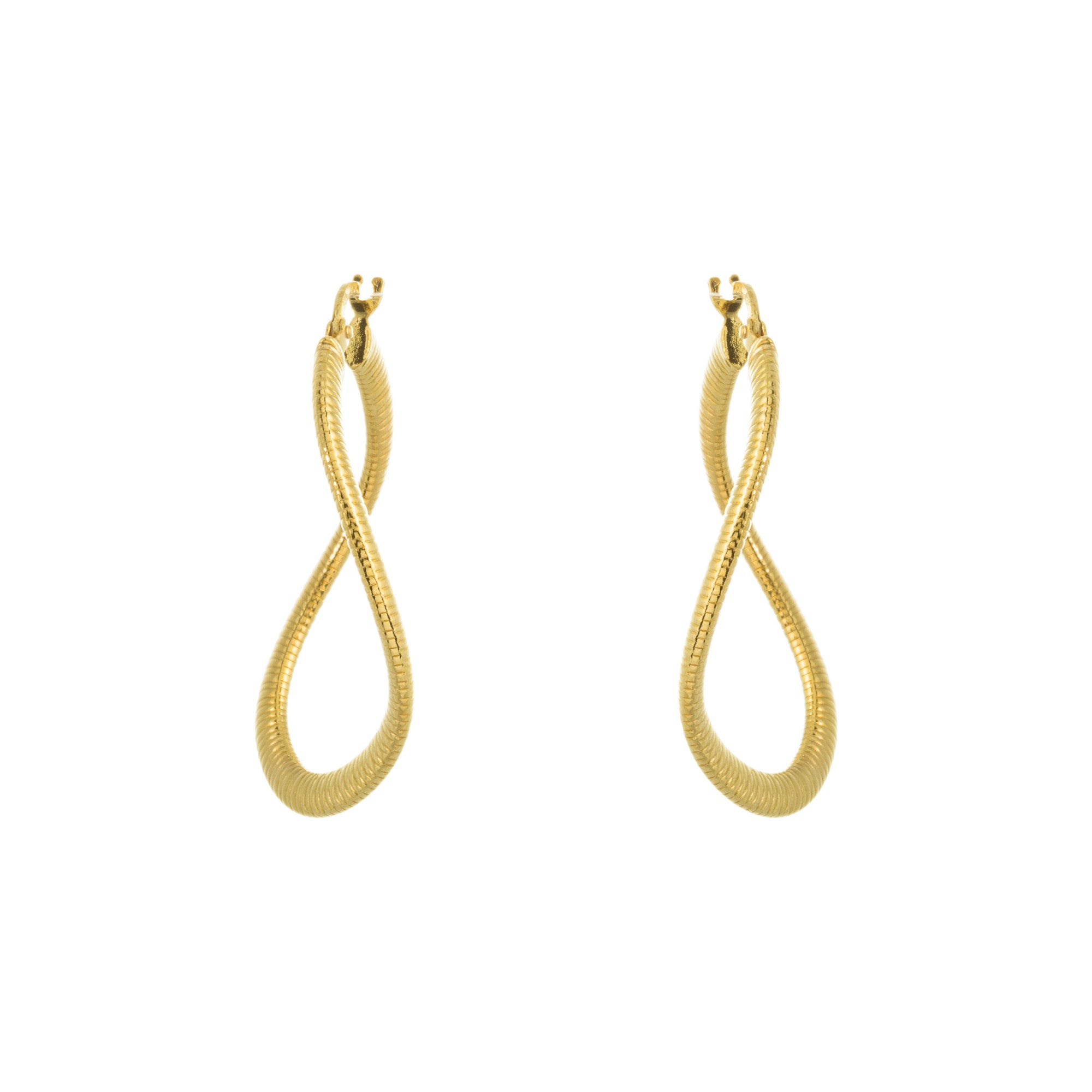 Textural Oval Hoops