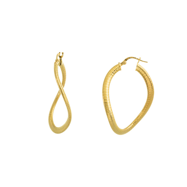 Textural Oval Hoops