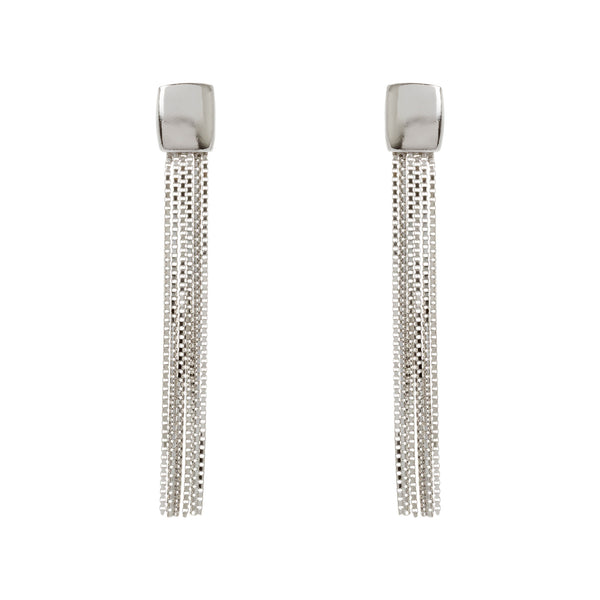Box Chain Tassel Earring