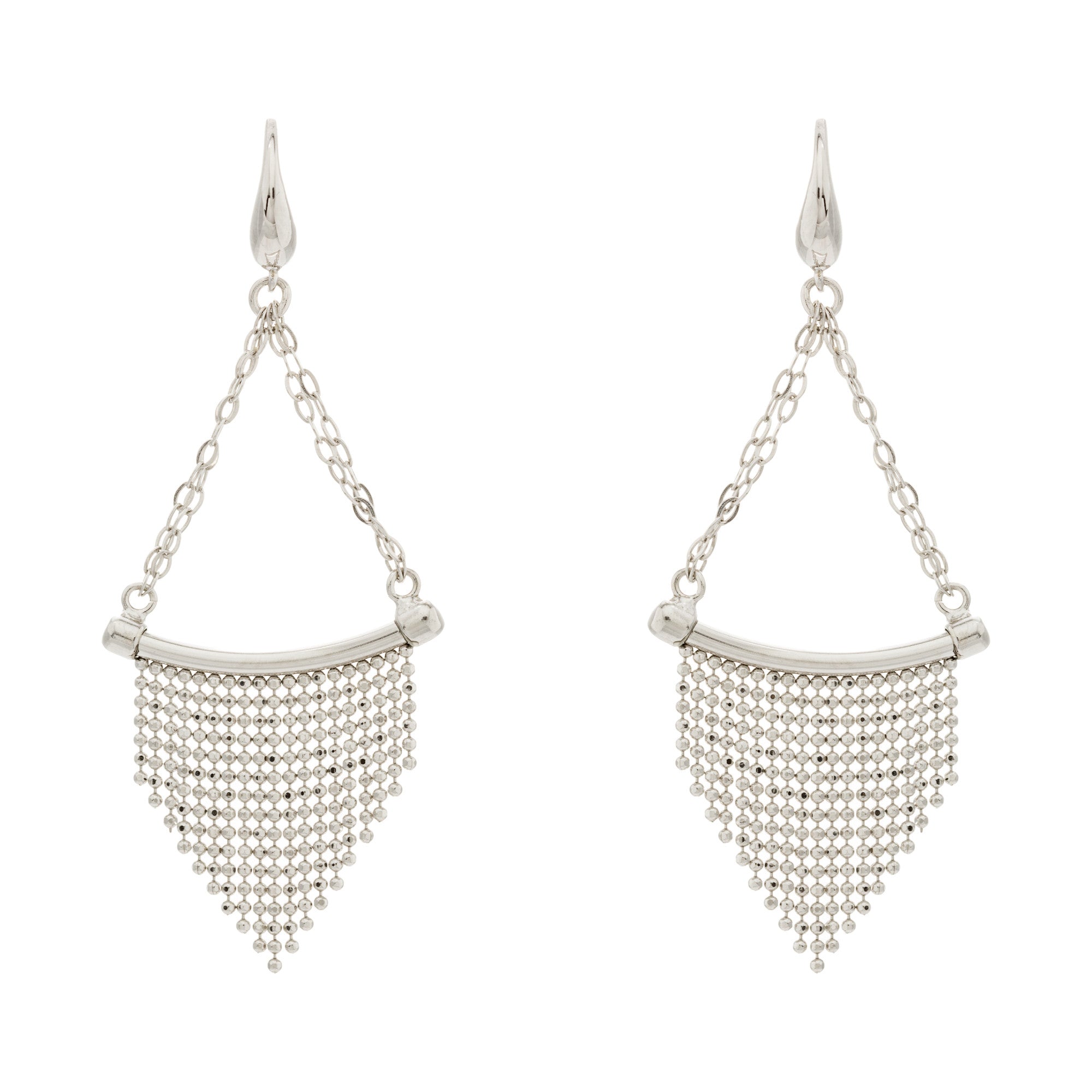 Triangle Fringe Chain Earring