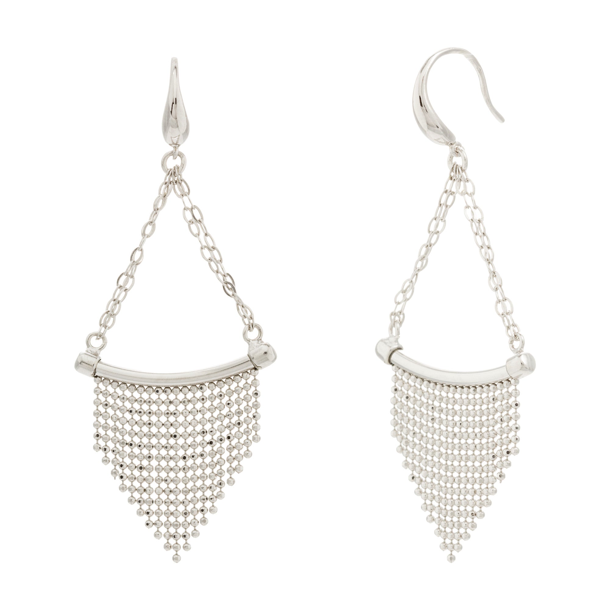 Triangle Fringe Chain Earring