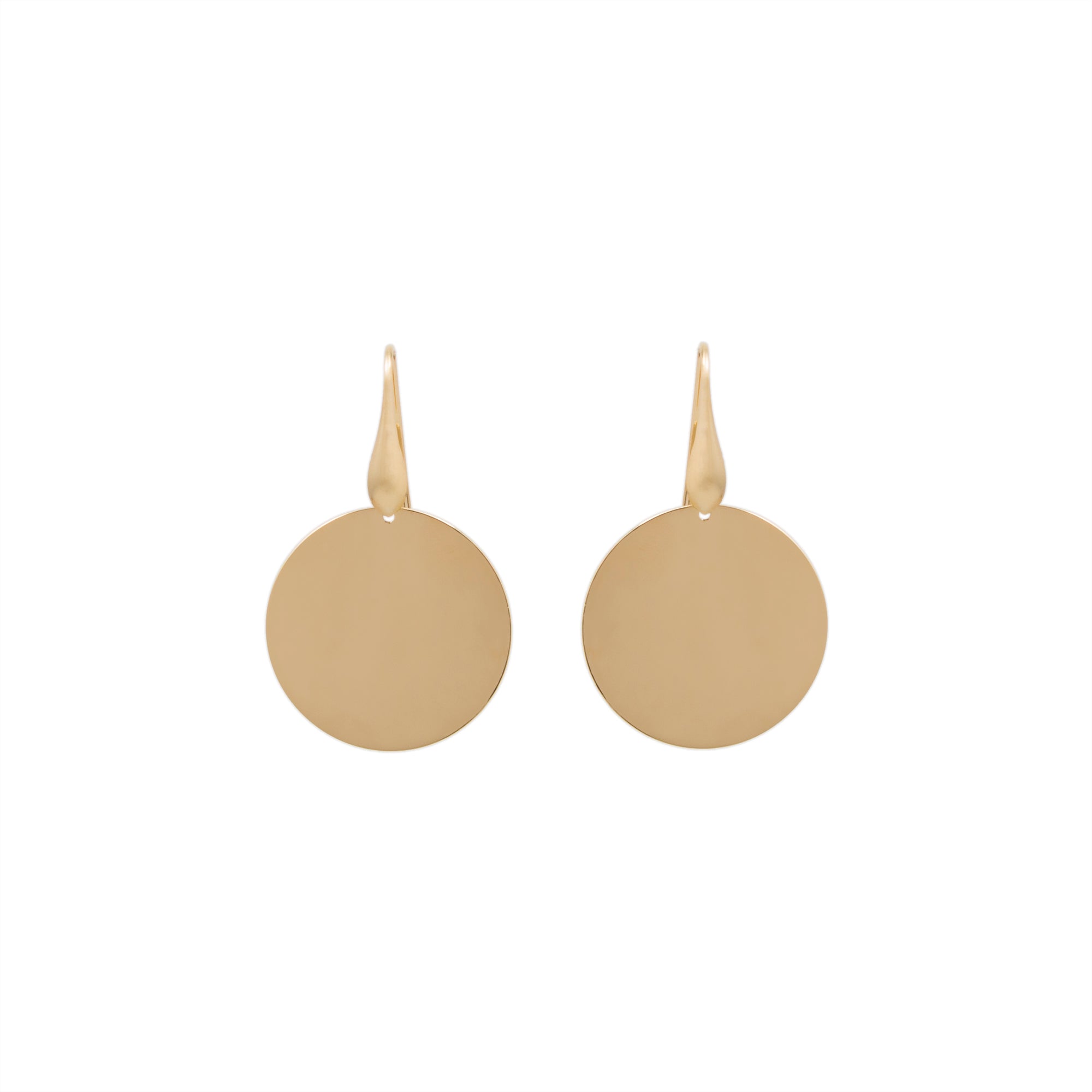 Bold Disc Drop Earring