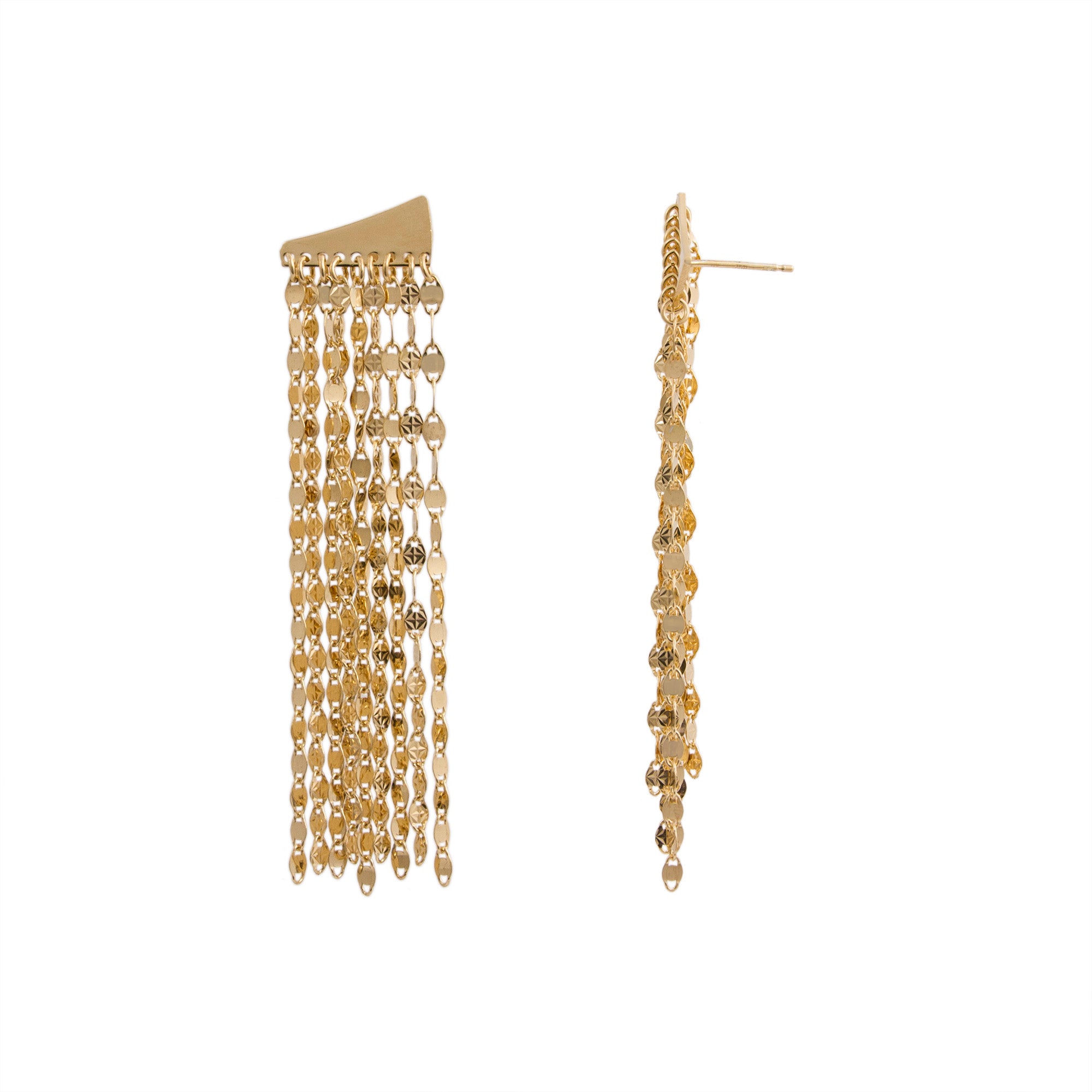 Cascade Mirror Link Earring