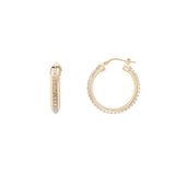 Click Top Crystal Hoops