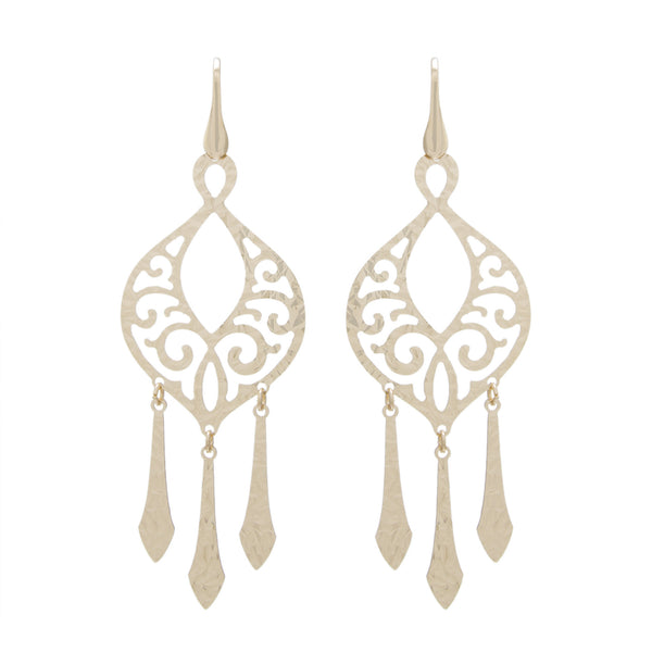Filigree Chandelier Drop Earring