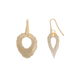 Textural Circle Drop Earring
