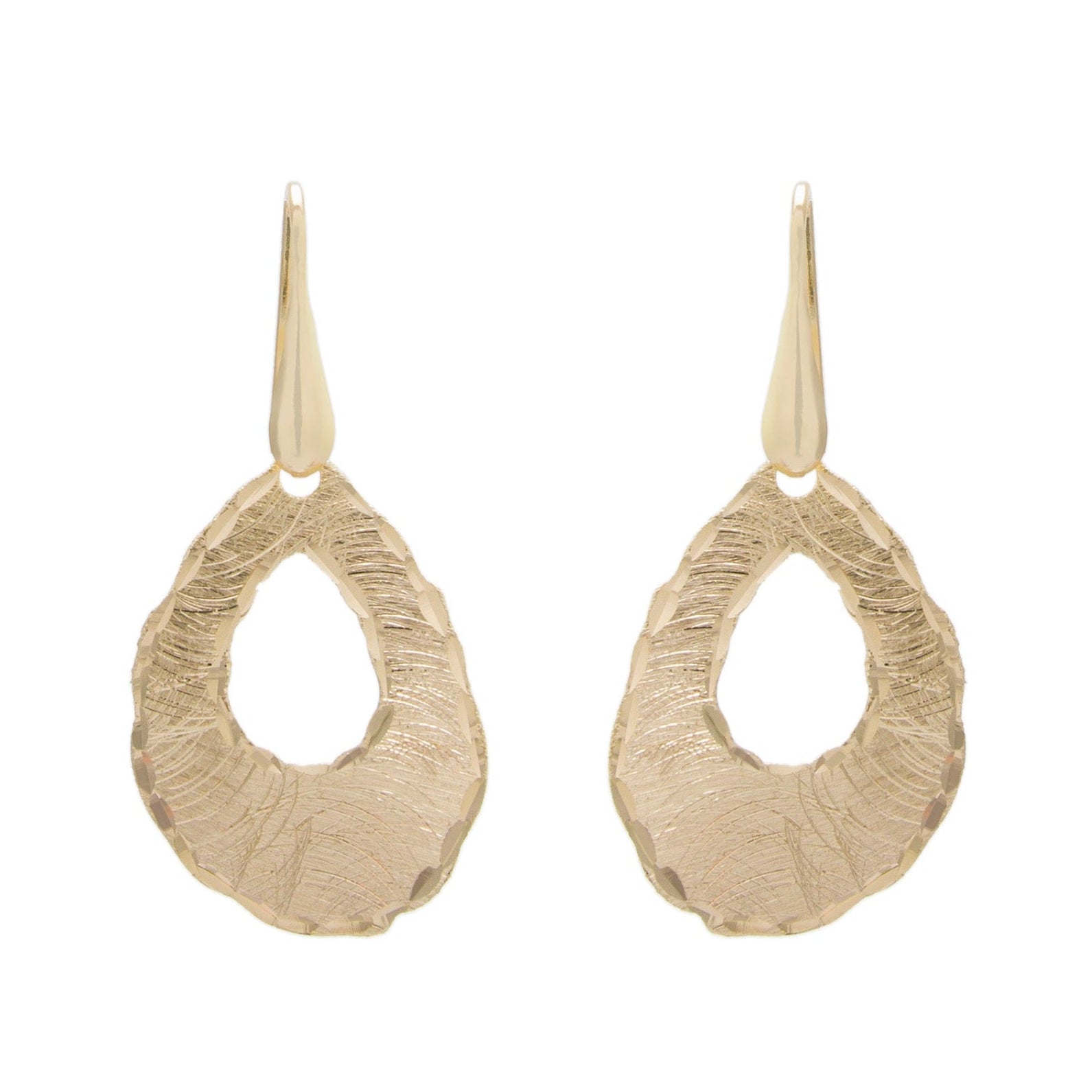 Textural Teardrop Earring