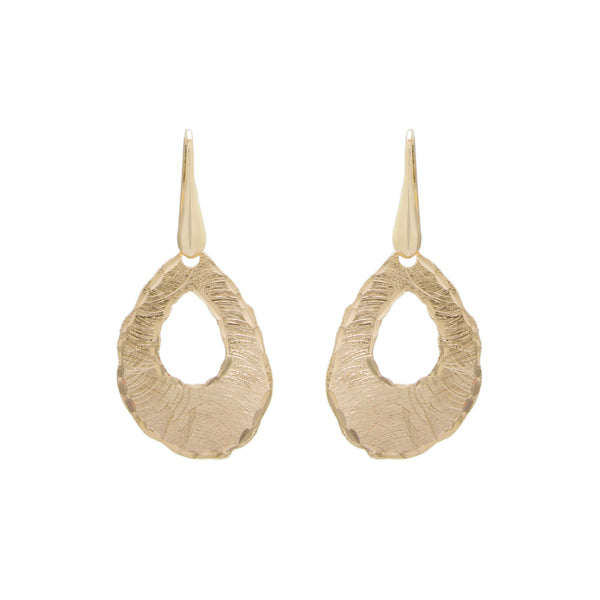 Textural Teardrop Earring