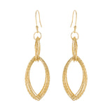 Diamond Cut Twist Cascade Earring