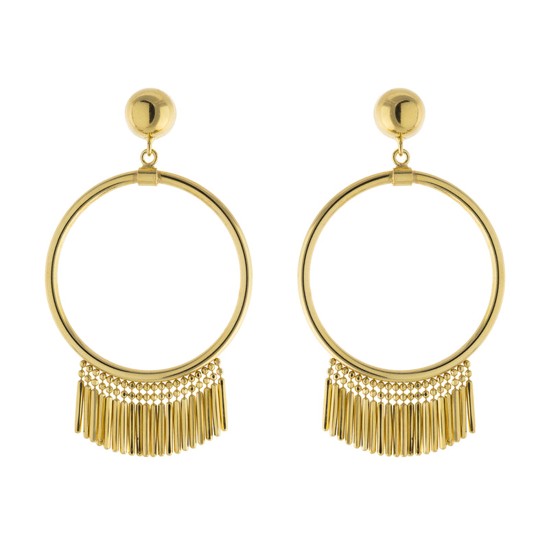 Open Circle Dangle Earring