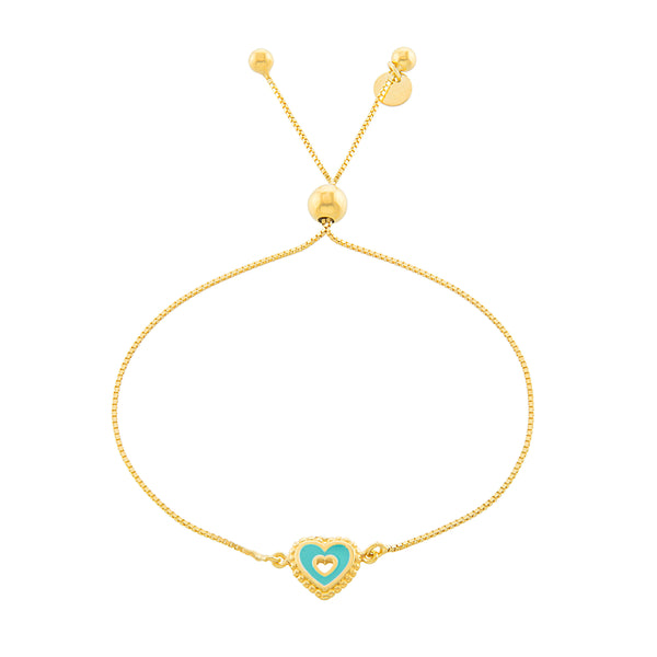 Heart Enamel Bracelet