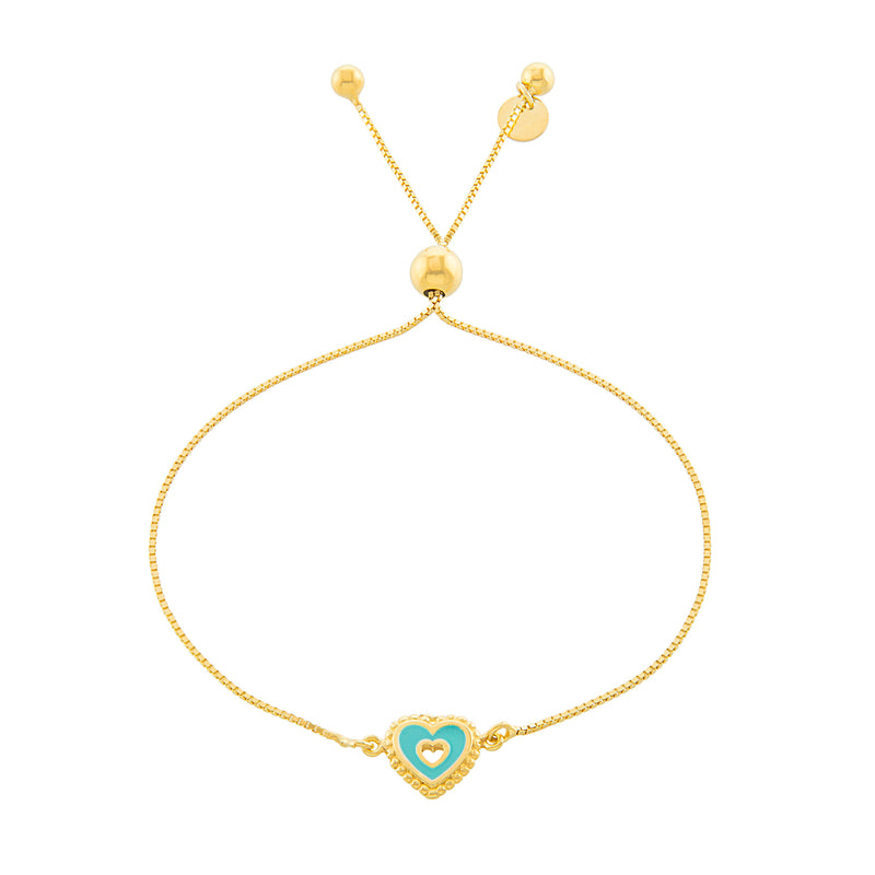 Heart Enamel Bracelet