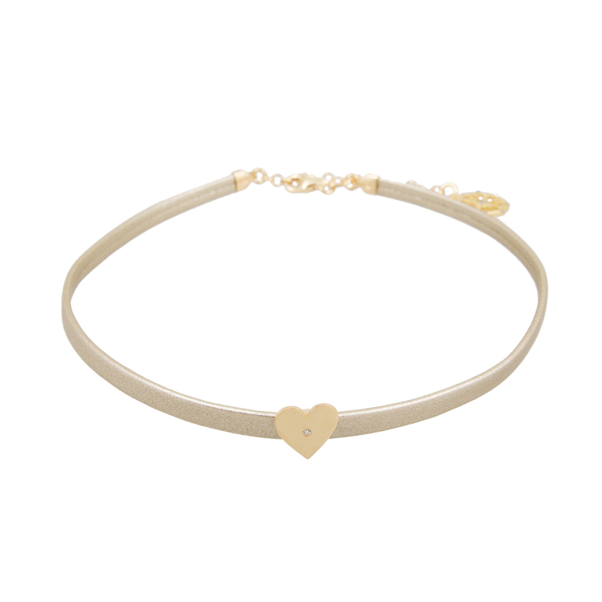 Heart Charm Choker