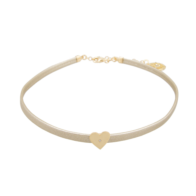 Heart Charm Choker