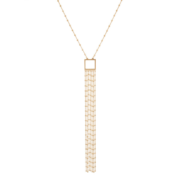 Geometric Tassel Necklace