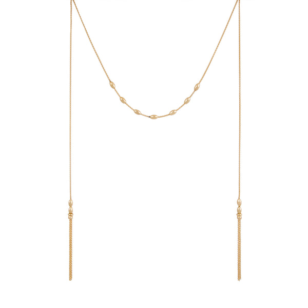 Polished Bead Lariat