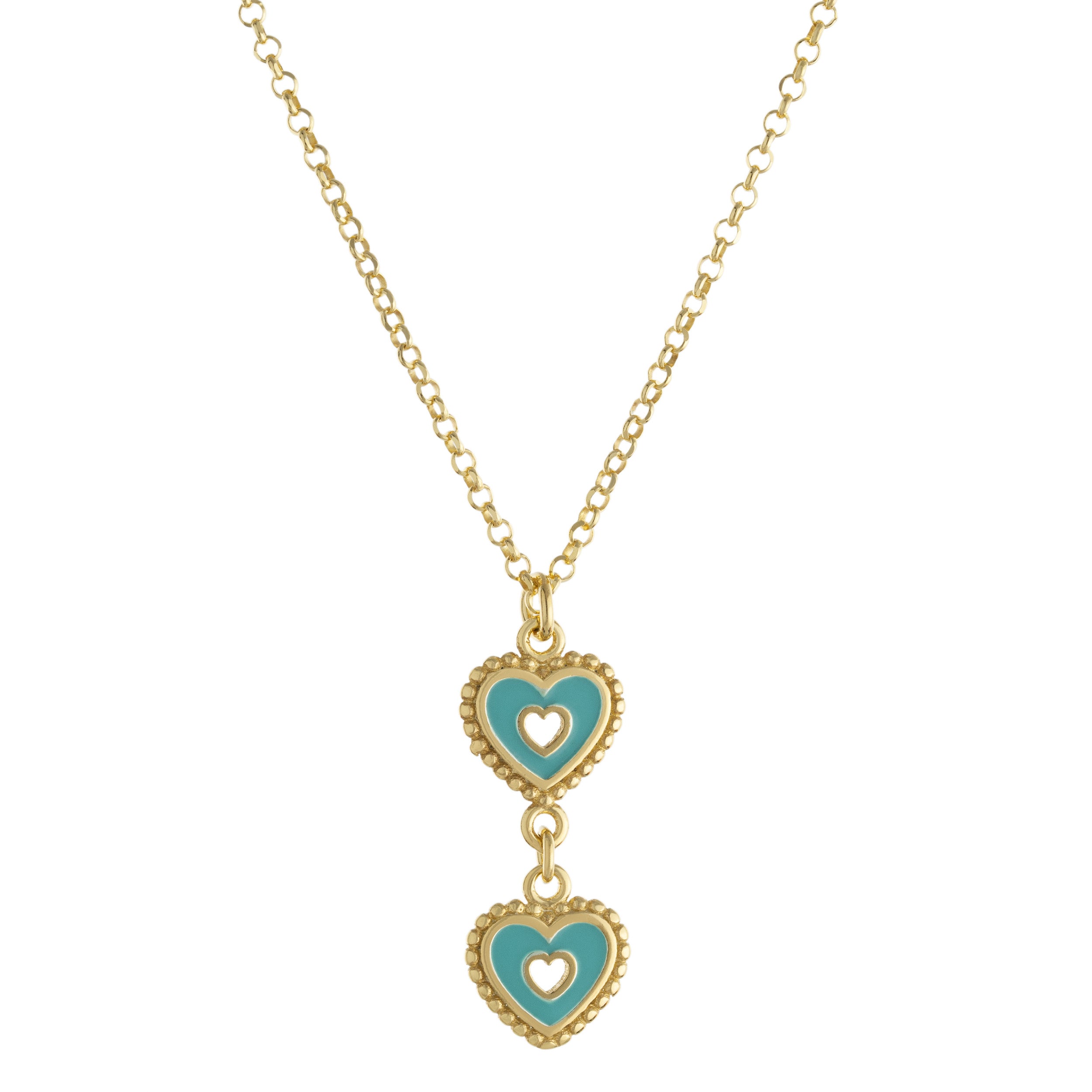 Heart Enamel Drop Necklace