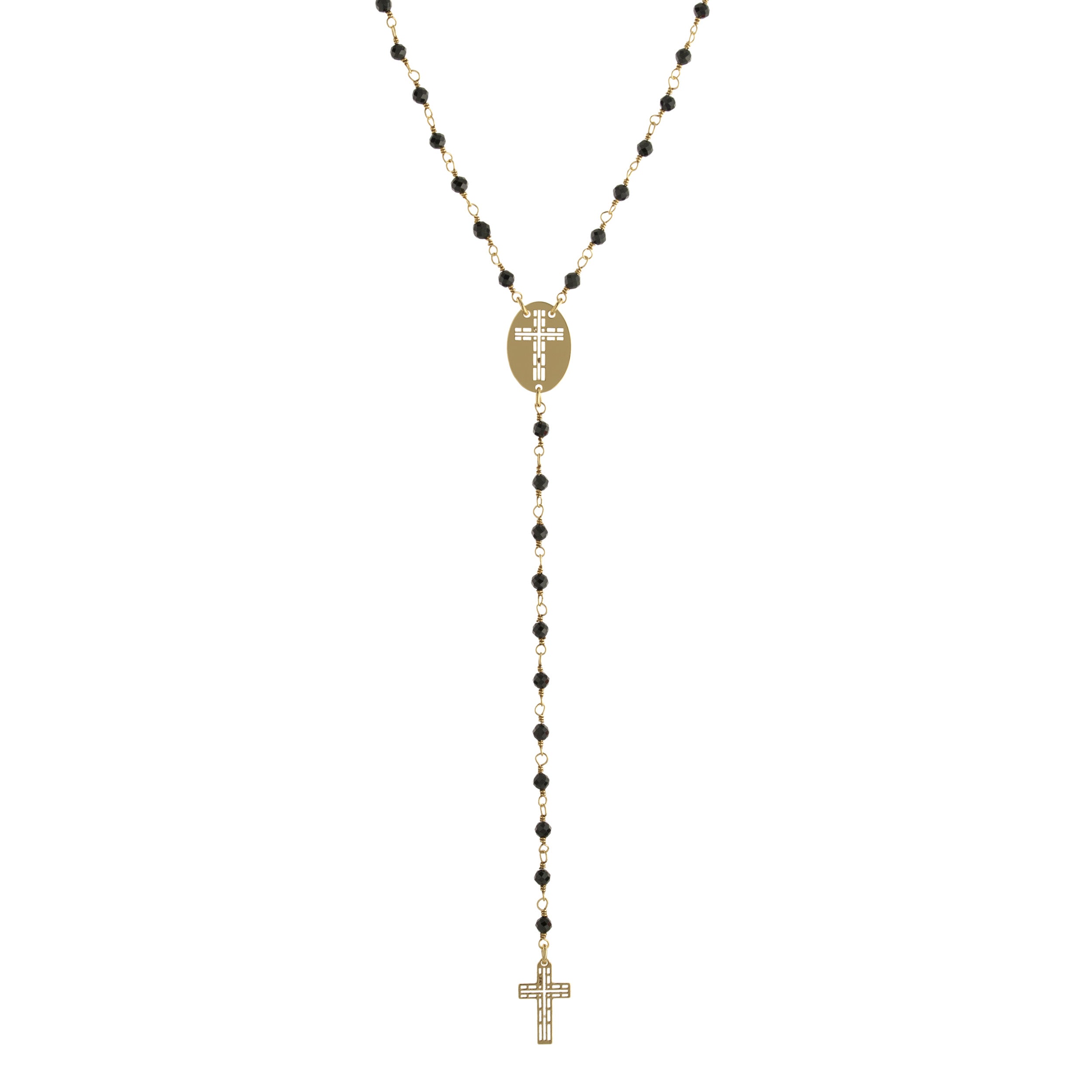 Crystal Rosary Necklace