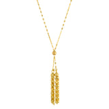 Mirror Link Tassel Necklace