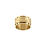 Gold Shiny Textured Ring