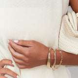 Double Row Bead Chain Cuff